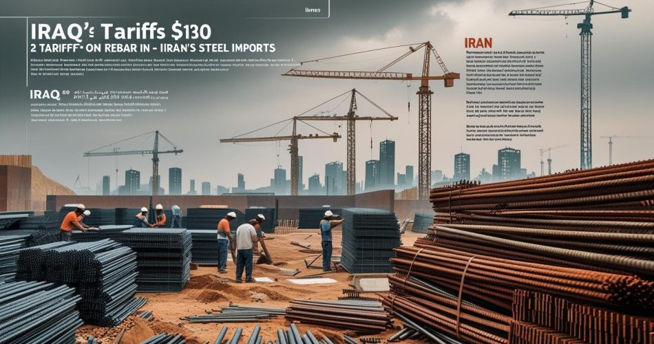 تعرفه ۱۳۰ دلاری عراق بر واردات میلگرد